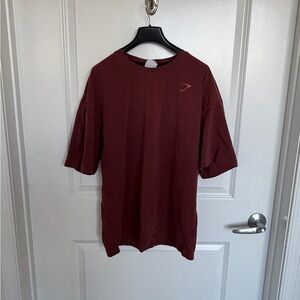 Gymshark Men's Power Oversized T-Shirt in Burgundy